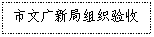 文本框: 市文广新局组织验收